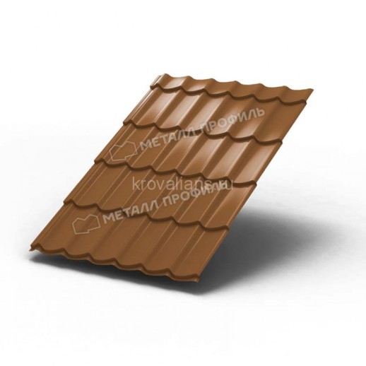 Металлочерепица МеталлПрофиль Ламонтерра-XL (PURMAN-20-Argillite-0.5) /1 кв.м./