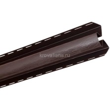 Альта-Профиль Планка "угол внутренний" Т-13 - 3,00 м. коричневый 20шт/упак.