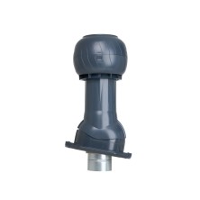 Gervent (Гервент) Готовый комплект, изолированный, кровли PROF-20,  150/160 Н=350мм, (серый графит) RAL 7024 Static