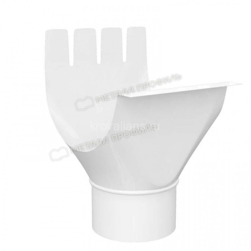 МП GS lite Воронка выпускная, RAL 9003, белый D125/90