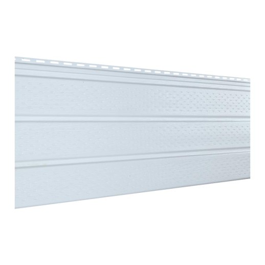Софит Ю-Пласт перфорированный белый 0,3 х 3м (1уп=10шт/9,0м2) (под заказ)