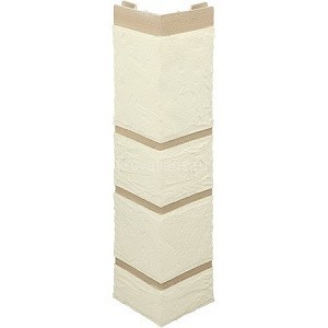 Угол наружный Камень БЕЛЫЙ  (0,470м х 0,110м х0,025м) Альта Профиль 10шт/уп