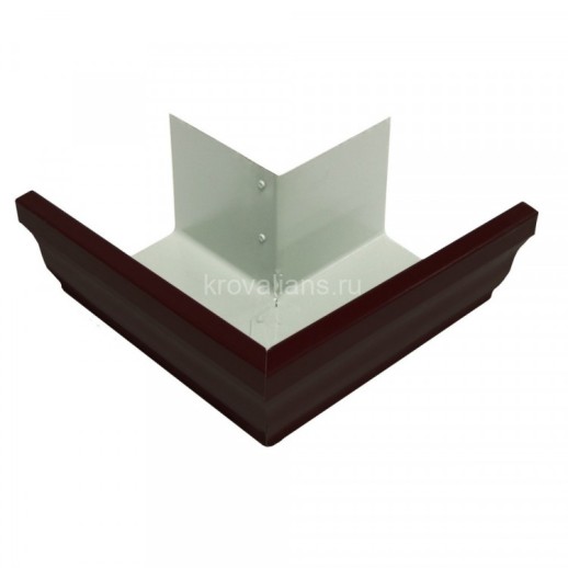 Vortex 127/102 Угол желоба внешний 90гр 127мм PE RR 32 темно-коричневый