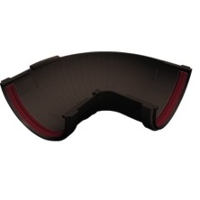 Угол желоба составной 90-150 град. Standart 120/87 Grand Line (Гранд Лайн) Коричневый 1 шт