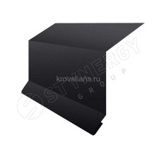 Планка примыкания в штробу 15х33х20х2000 Stynergy (Стинержи) (CORUNDUM50Matt-9005-0.5) /1 шт/