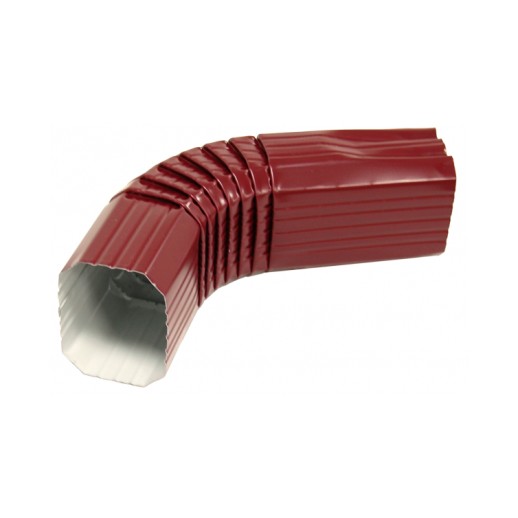 Колено трубы гофрированное Optima Прямоугольная Grand Line (Гранд Лайн) ral 3005 1 шт