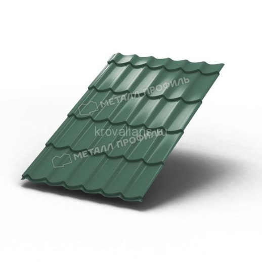 Металлочерепица МеталлПрофиль Ламонтерра-XL (PURMAN-20-Tourmalin-0.5) /1 кв.м./