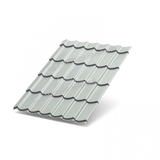 Металлочерепица МеталлПрофиль Ламонтерра-X (Полиэстер-01-7035-0.5) /1 кв.м./