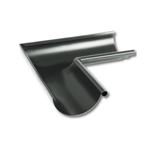 Угол желоба внутренний 90 Металл Профиль Престиж 125/100 ral 7024   1 шт