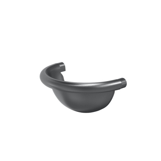 AS PUrus MATT 150/100 Заглушка  желоба полукруглая, 17 шт/уп., RAL 7024