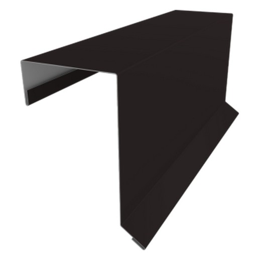 Планка торцевая кровельная фальц 65х97 0,5 PurPro Matt 275 RAL 9005 черный (2м)