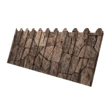 Профнастил С8A v01 фигурный 0,45 Print Elite King Stone TwinColor