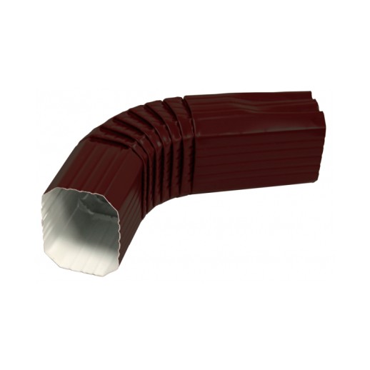 Колено трубы гофрированное Optima Прямоугольная Grand Line (Гранд Лайн) ral 8017 1 шт
