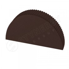 Заглушка к полукруглому коньку малому простая  Stynergy (PURRUS PRO Matt-RAL8017-0.5)