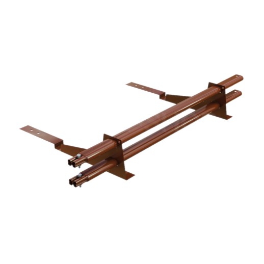 Снегозадержатель трубчатый BORGE 1м, 2 опоры, для композитной черепицы, терракотовый (RAL 8004)