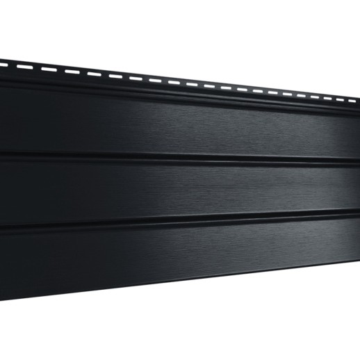 Софит Ю-Пласт ПРОФ сплошной графитовый 3м  0,3 х 3м (1уп=10шт/9,0м2) (под заказ)