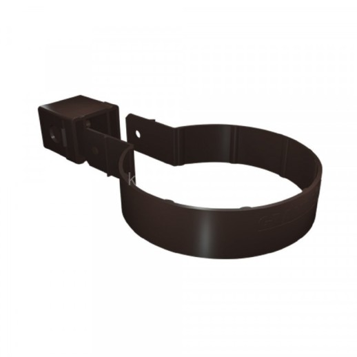 GL Standart 120/87 Хомут трубы Kliker ПВХ Grand Line Premium коричневый (RR32) (инд. упак.)