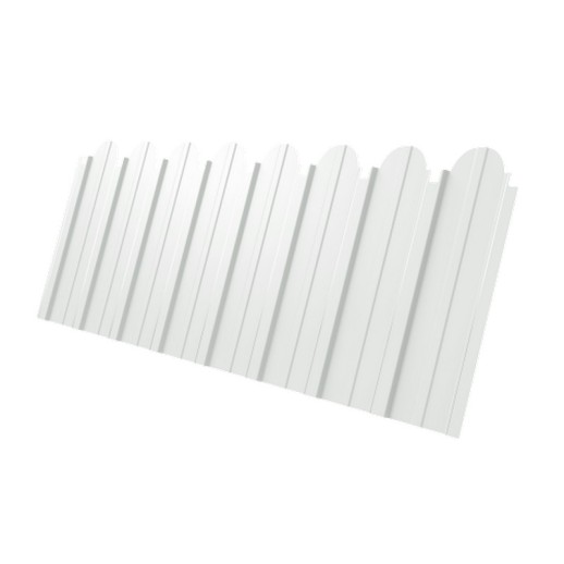 Профнастил C10B фигурный 0,45 Drap TX RAL 9003 сигнальный белый