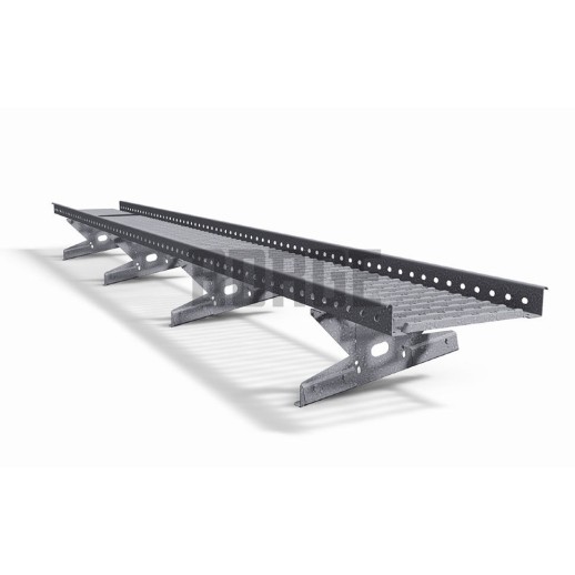 Мостик переходной BORGE 3 м, серый  (7024), для фальцевой кровли