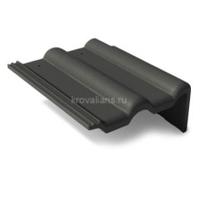 BRAAS Боковая черепица Франкфурт Правая, черный 15 шт/паллет