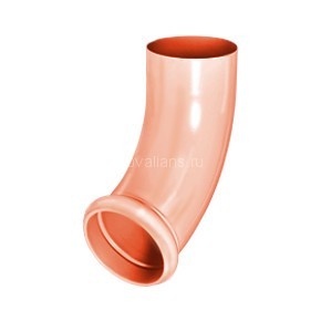 AS CU 125/90 Отвод трубы декоративный Медь