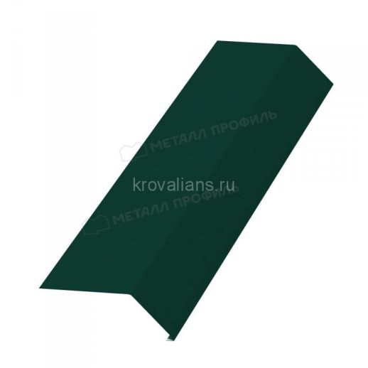 МеталлПрофиль Планка карнизная 100х69х2000 NormanMP (Полиэстер-01-6005-0.5) /1 шт/
