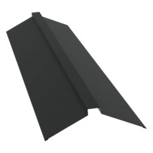 Планка конька плоского 150х40х150 0,5 Satin Matt RAL 7016 антрацитово-серый (2м)