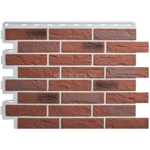 Панель Кирпич Рижский - 0,795 х 0,591м цвет 04., уп 20 шт