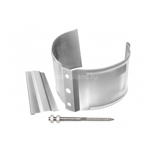 Optima 125/90 Кронштейн трубы на кирпич RAL 9003