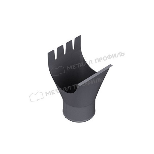 Воронка выпускная МЕТАЛЛ ПРОФИЛЬ Foramina Freeze 125/100 Grey