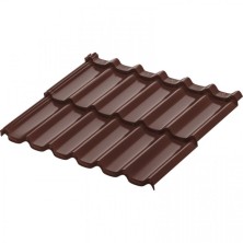 Профиль модульный AquaSystem Стокгольм XXL 1185х875 мм PE Glance Zn140 0,45мм RAL 8017