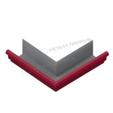 Угол желоба наружный МЕТАЛЛ ПРОФИЛЬ БЮДЖЕТ 120х86 Ral 3005