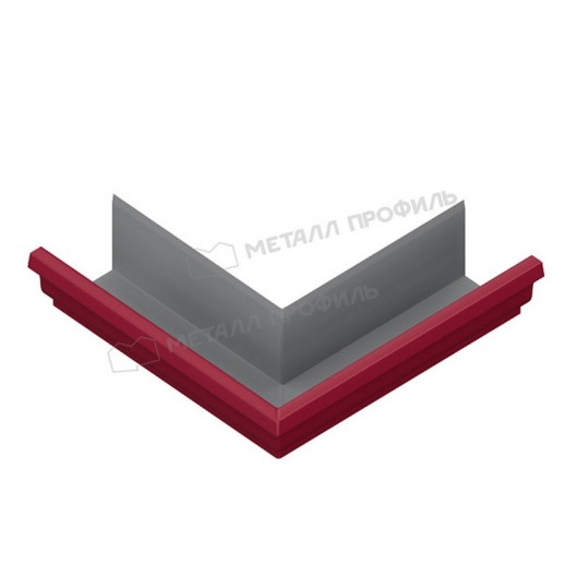 Угол желоба наружный МЕТАЛЛ ПРОФИЛЬ БЮДЖЕТ 120х86 Ral 3005