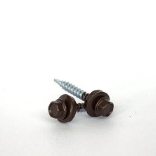 HomePro Саморез кровельный 4,8х35 RAL 8017 (250шт/уп) сверло №1