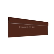 Финишная планка Aquasystem (Аквасистем) 2000мм Алюминий (RAL 8017) /1 шт/