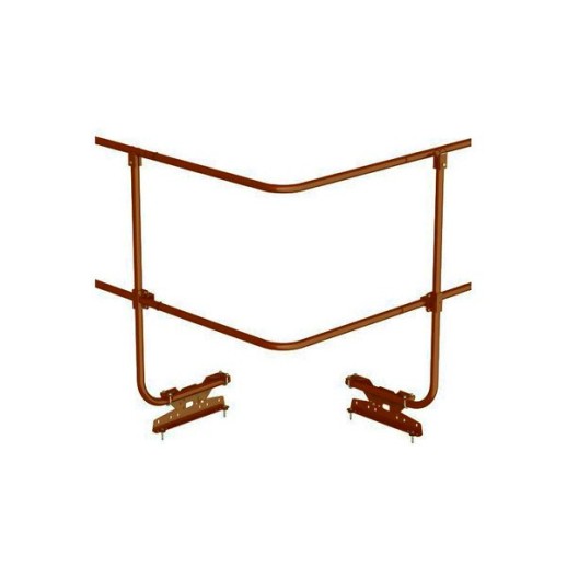 Угол соединения для трубы ограждения BORGE оцинк., терракотовый (RAL 8004) 90гр.