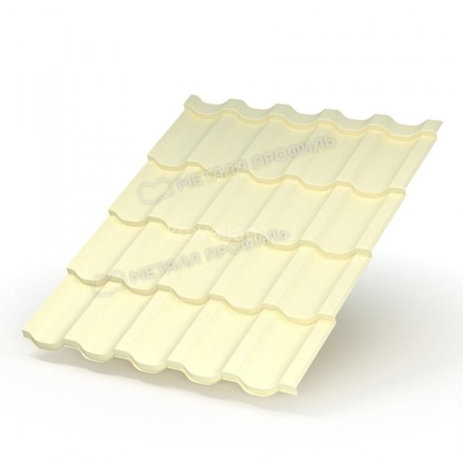 Металлочерепица МеталлПрофиль Трамонтана-S NormanMP (Полиэстер-01-1014-0.5) /1 кв.м/