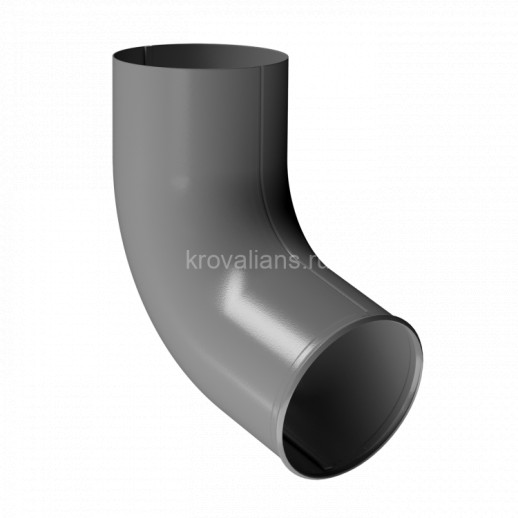Docke STAL PREMIUM 125/90 мм Отвод трубы Графит RAL7024 18шт/упак