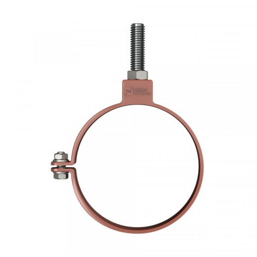 ТехноНИКОЛЬ 125/82 Хомут трубы Универсальный ПВХ L=140мм, Красный