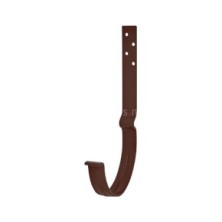 AS PU MATT 150/100 Крюк желоба длинный с компл. крепления (МУ), RAL 8017 Matt