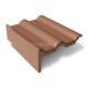 BRAAS Боковая черепица Франкфурт Левая, коричневый 15 шт/паллет