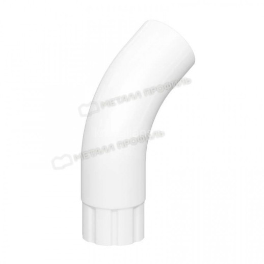 МП GS lite Колено трубы, RAL 9003, белый D90х60