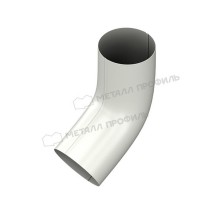 Колено трубы МЕТАЛЛ ПРОФИЛЬ GS lite D90х60 градусов Ral 9003