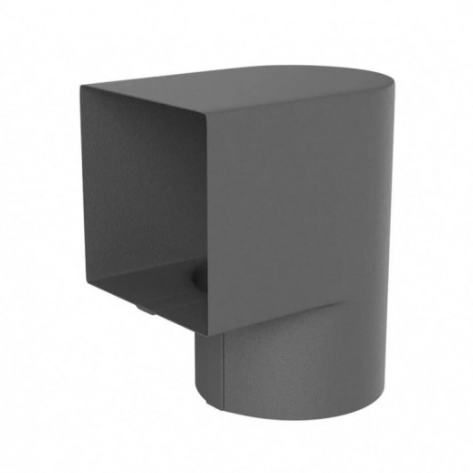 AS PUrus MATT 150/100 Переходник угловой квадрат-круг 100 (200мм) RAL 7024 Matt