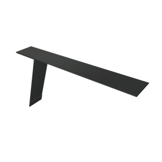 Планка карнизная фальц Grand Line 130х80 0,5 Velur X RAL 7016 антрацитово-серый (2м)