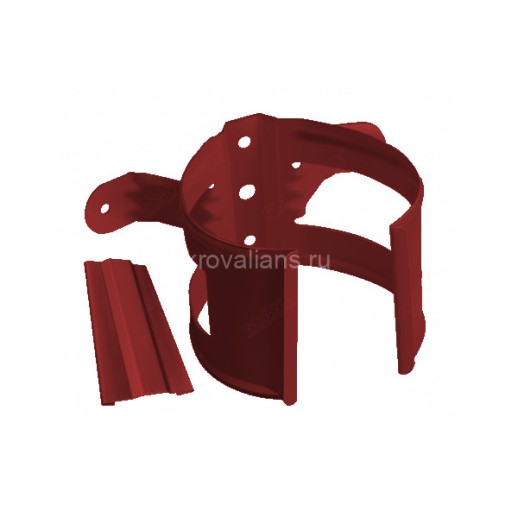 Optima 125/90 Кронштейн трубы на дерево, 3005 красное вино