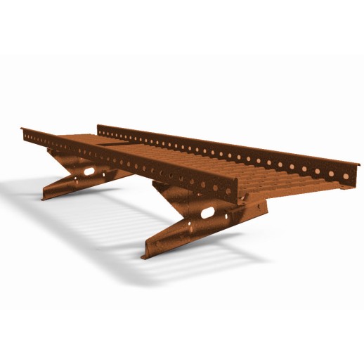 Мостик переходной BORGE 1,5м, для фальцевой кровли, терракотовый (RAL 8004)