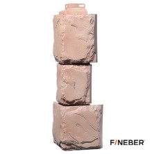 Угол наружный Камень крупный FineBer Терракотовый 1 шт