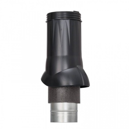 Gervent Вент. выход изолир., 150/160 Н=350мм, черный RAL 9005 Static