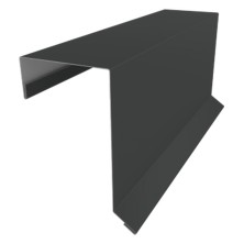 Планка торцевая кровельная фальц Grand Line 65х97 0,5 Satin Matt TX RAL 7016 антрацитово-серый (2м)